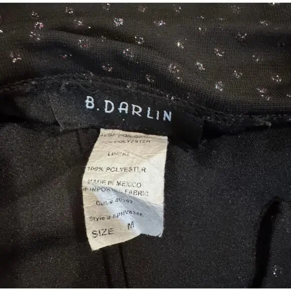 B Hardin fitted ruched silhouette Mini Cocktail Dress W/ Irredentist Polka Dots - Picture 8 of 9